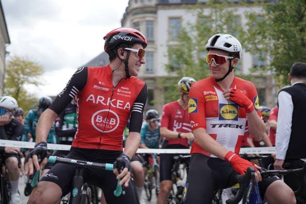Cycling Tour de Luxembourg 2025 17 09 2025, Cyclisme, Cycling, Tour de Luxembourg, Tour of Luxembourg, 2025, Luxembourg, vl Michel RiesArkea B B Hotels with Soeren Kragh AndersenLidl Trek