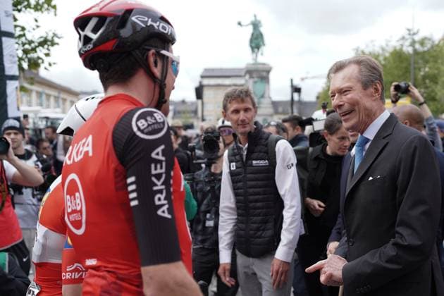 Cycling Tour de Luxembourg 2025 17 09 2025, Cyclisme, Cycling, Tour de Luxembourg, Tour of Luxembourg, 2025, Luxembourg, vl Son altesse Royale Monseigneur Henri de Luxembourg Frank Schleck Michel RiesArkea B B Hotels