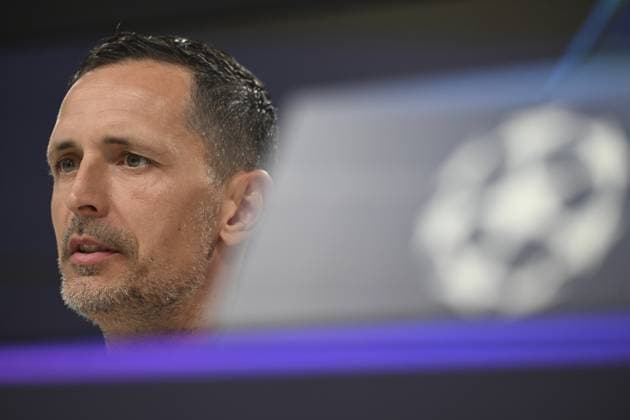 Ahead of Eintracht Frankfurt v Galatasaray - UEFA Champions League HESSE, GERMANY - SEPTEMBER 17: Head Coach of Eintracht Frankfurt Dino Toppmoller attends a press conference, PK, Pressekonferenz ahead of UEFA Champions League football match against Galatasaray in Hesse, Germany on September 17, 2025. Halil Sagirkaya Anadolu Hesse Germany. Editorial use only. Please get in touch for any other usage.  Copyright: x2025xAnadoluxHalilxSagirkayax