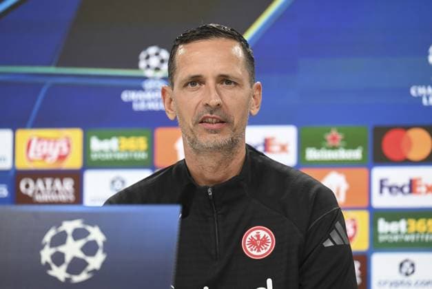 Football, CL, Eintracht Frankfurt, Press conference