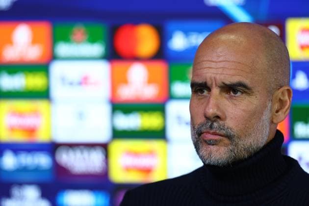 Manchester City Training Session And press conference, PK, Pressekonferenz - UEFA Champions League 2025 26 League Phase MD1 Josep Guardiola, coach of Manchester City, reacts during a press conference ahead of the UEFA Champions League 2025 26 League Phase at Manchester City Football Academy in Manchester, England, on September 17, 2025. Manchester England  Copyright: xCiroxDexLucax originalFilename:deluca-gbrmanch250917_npcyT.jpg