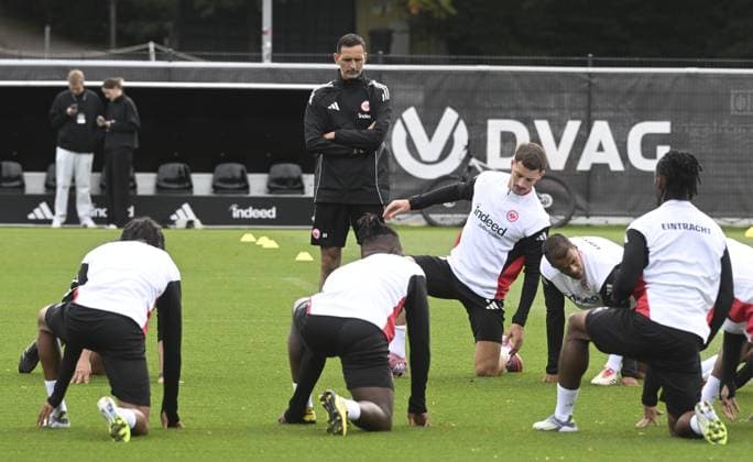 Football, CL, Eintracht Frankfurt, Training