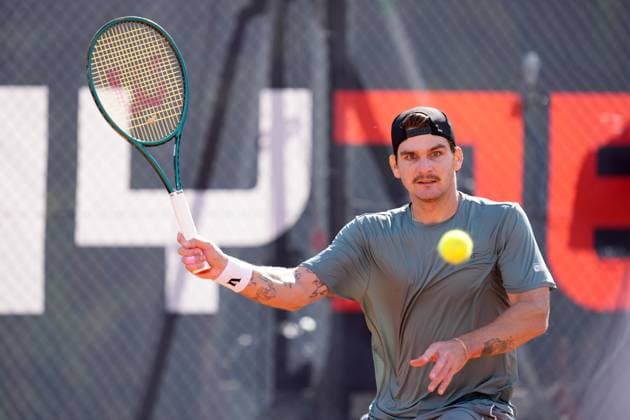 TENNIS - ATP, Tennis Herren Layjet Open BAD WALTERSDORF,AUSTRIA,17.SEP.25 - TENNIS - ATP Challenger Tour, Layjet Open. Image shows Thiago Seyboth Wild (BRA).  GEPAxpictures xMichaelxRiedler
