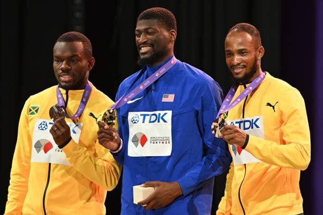 2025.09.17 Tokio Lekkoatletyka Mistrzostwa Swiata N z Orlando Bennett Cordell Tinch Tyler Mason Foto Michal Laudy PressFocus 2025.09.17 Tokyo Athletics World Championships Orlando Bennett Cordell Tinch Tyler Mason Credit: Michal Laudy PressFocus NEWSPIX.PL --- newspix.pl POLAND OUT! 