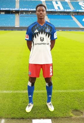 official portrait appointment club Hamburger SV 2025 2026 Albert Sambi Lokonga Hamburger SV 6 17 09 2025, Sporthalle, Hamburg, official portrait appointment club Hamburger SV 2025 2026 nordphotoxGmbHxx xHoyer nph00001