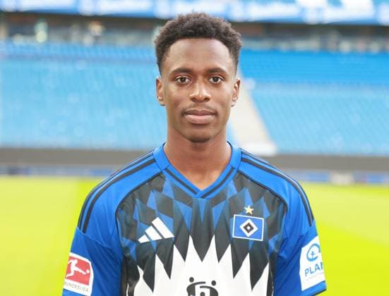 official portrait appointment club Hamburger SV 2025 2026 Albert Sambi Lokonga Hamburger SV 6 17 09 2025, Sporthalle, Hamburg, official portrait appointment club Hamburger SV 2025 2026 nordphotoxGmbHxx xHoyer nph00001