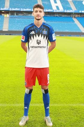official portrait appointment club Hamburger SV 2025 2026 Daniel Elfadli Hamburger SV 8 17 09 2025, Sporthalle, Hamburg, official portrait appointment club Hamburger SV 2025 2026 nordphotoxGmbHxx xHoyer nph00001