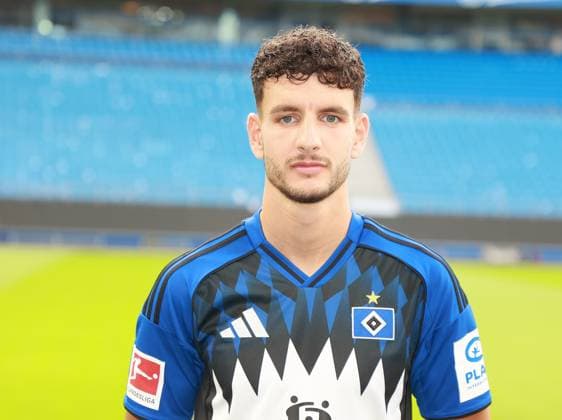 official portrait appointment club Hamburger SV 2025 2026 Daniel Elfadli Hamburger SV 8 17 09 2025, Sporthalle, Hamburg, official portrait appointment club Hamburger SV 2025 2026 nordphotoxGmbHxx xHoyer nph00001