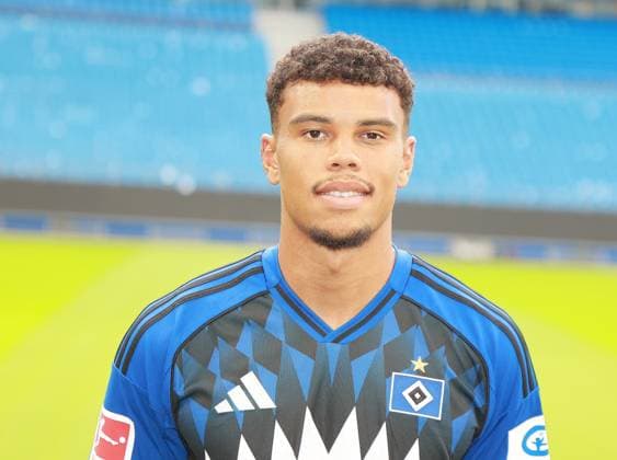 official portrait date club Hamburger SV 2025 2026 Ransford Königsdörffer Koenigsdorffer Hamburger SV 11 17 09 2025, sports hall, Hamburg, official portrait date club Hamburger SV 2025 2026 nordphotoxGmbHxx xHoyer nph00001