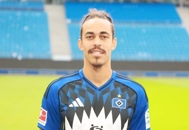 official portrait appointment club Hamburger SV 2025 2026 Yussuf Poulsen Hamburger SV 15 17 09 2025, Sporthalle, Hamburg, official portrait appointment club Hamburger SV 2025 2026 nordphotoxGmbHxx xHoyer nph00001