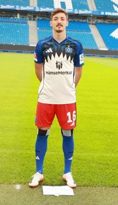 official portrait appointment club Hamburger SV 2025 2026 Giorgi Gocholeishvili Hamburger SV 16 17 09 2025, Sporthalle, Hamburg, official portrait appointment club Hamburger SV 2025 2026 nordphotoxGmbHxx xHoyer nph00001