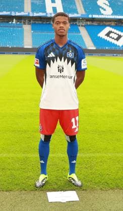 official portrait date club Hamburger SV 2025 2026 Warmed Omari Hamburger SV 17 17 09 2025, Sporthalle, Hamburg, official portrait date club Hamburger SV 2025 2026 nordphotoxGmbHxx xHoyer nph00001