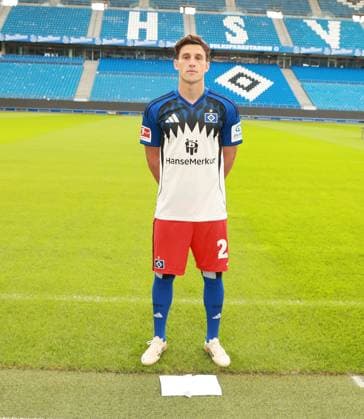 official portrait appointment club Hamburger SV 2025 2026 Nicolas Capaldo Nicolas Capaldo Hamburger SV 24 17 09 2025, Sporthalle, Hamburg, official portrait appointment club Hamburger SV 2025 2026 nordphotoxGmbHxx xHoyer nph00001