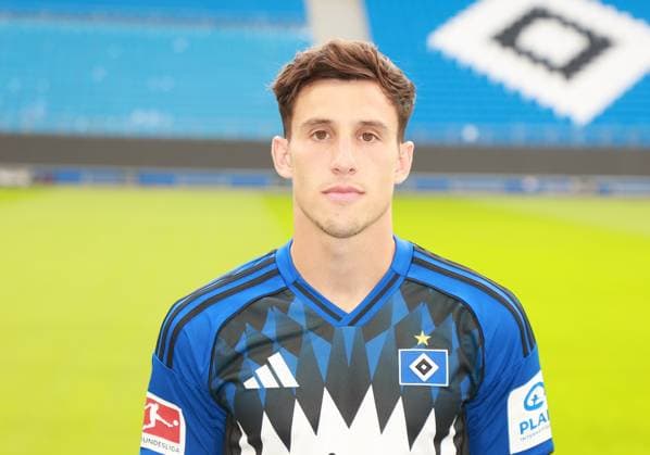official portrait appointment club Hamburger SV 2025 2026 Nicolas Capaldo Nicolas Capaldo Hamburger SV 24 17 09 2025, Sporthalle, Hamburg, official portrait appointment club Hamburger SV 2025 2026 nordphotoxGmbHxx xHoyer nph00001