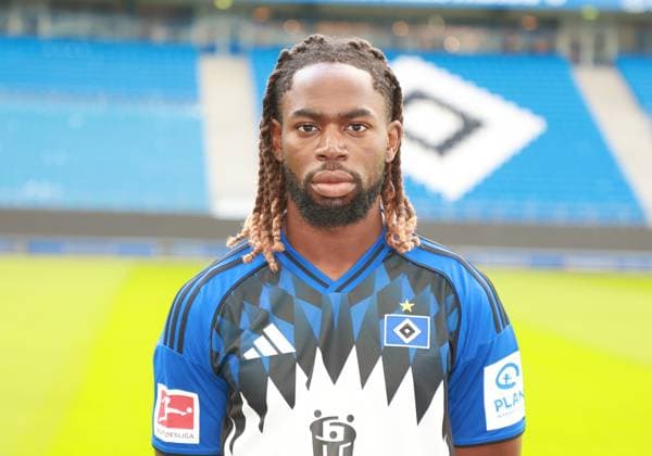 official portrait appointment club Hamburger SV 2025 2026 Jordan Torunarigha Hamburger SV 25 17 09 2025, Sporthalle, Hamburg, official portrait appointment club Hamburger SV 2025 2026 nordphotoxGmbHxx xHoyer nph00001
