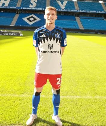 official portrait appointment club Hamburger SV 2025 2026 Emir Sahiti Hamburger SV 29 17 09 2025, Sporthalle, Hamburg, official portrait appointment club Hamburger SV 2025 2026 nordphotoxGmbHxx xHoyer nph00001