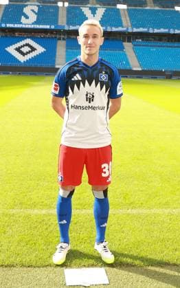 official portrait appointment club Hamburger SV 2025 2026 Silvan Hefti Hamburger SV 30 17 09 2025, Sporthalle, Hamburg, official portrait appointment club Hamburger SV 2025 2026 nordphotoxGmbHxx xHoyer nph00001