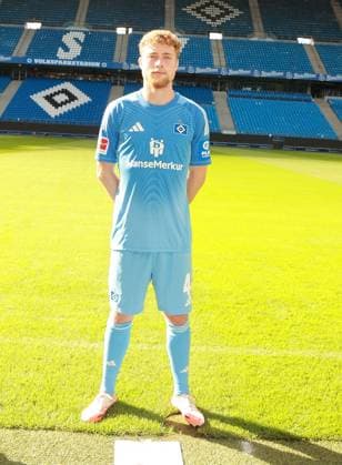official portrait appointment club Hamburger SV 2025 2026 Hannes Hermann Hamburger SV 40 17 09 2025, sports hall, Hamburg, official portrait appointment club Hamburger SV 2025 2026 nordphotoxGmbHxx xHoyer nph00001
