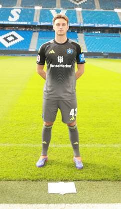 official portrait appointment club Hamburger SV 2025 2026 Fernando Dickes Hamburger SV 41 17 09 2025, sports hall, Hamburg, official portrait appointment club Hamburger SV 2025 2026 nordphotoxGmbHxx xHoyer nph00001