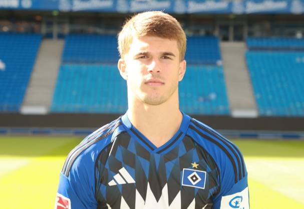 official portrait appointment club Hamburger SV 2025 2026 Luka Vuskovic Hamburger SV 44 17 09 2025, Sporthalle, Hamburg, official portrait appointment club Hamburger SV 2025 2026 nordphotoxGmbHxx xHoyer nph00001
