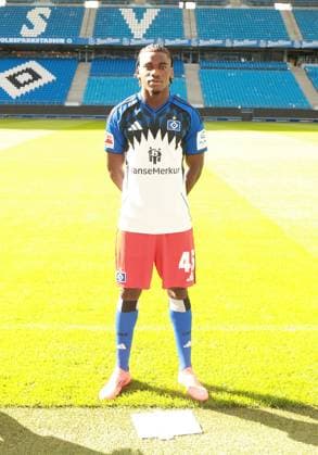 official portrait appointment club Hamburger SV 2025 2026 Fabio BaldÃ Fabio Balde Hamburger SV 45 17 09 2025, sports hall, Hamburg, official portrait appointment club Hamburger SV 2025 2026 nordphotoxGmbHxx xHoyer nph00001