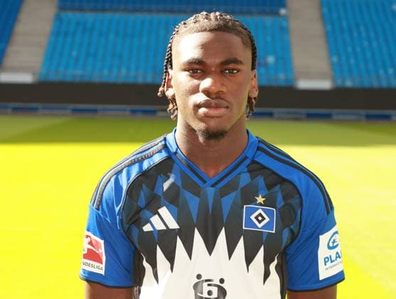 official portrait appointment club Hamburger SV 2025 2026 Fabio BaldÃ Fabio Balde Hamburger SV 45 17 09 2025, sports hall, Hamburg, official portrait appointment club Hamburger SV 2025 2026 nordphotoxGmbHxx xHoyer nph00001