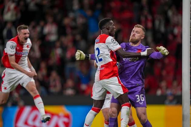 Champions League Slavia Prague Bodo Glimt Prague, Czech Republic 20250917 The Champions League match between Slavia Prague and Bodo Glimt at Fortuna Arena in Prague Photo Terje Pedersen NTB Praha Czech Republic EDITORIAL USE ONLY RESTRICTED USE FOR BETTING COMPANIES  Copyright: xTerjexPedersenx xNTBx
