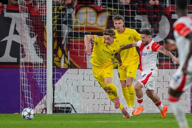 Champions League Slavia Prague Bodo Glimt Prague, Czech Republic 20250917 The Champions League match between Slavia Prague and Bodo Glimt at Fortuna Arena in Prague Photo Terje Pedersen NTB Praha Czech Republic EDITORIAL USE ONLY RESTRICTED USE FOR BETTING COMPANIES  Copyright: xTerjexPedersenx xNTBx