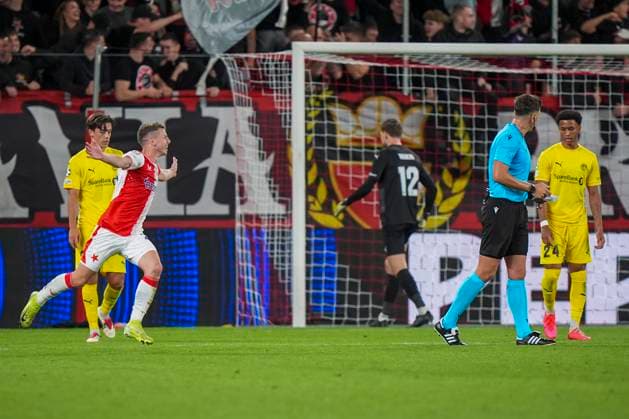 Champions League Slavia Prague Bodo Glimt Prague, Czech Republic 20250917 The Champions League match between Slavia Prague and Bodo Glimt at Fortuna Arena in Prague Photo Terje Pedersen NTB Praha Czech Republic EDITORIAL USE ONLY RESTRICTED USE FOR BETTING COMPANIES  Copyright: xTerjexPedersenx xNTBx