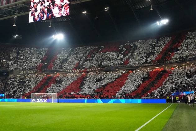 AMSTERDAM, 23-08-2025, Johan Cruijff ArenA ,season 2025 2026 , UEFA Champions League football , league phase, .Match between Ajax and Inter Milan , Picture shows fans of Ajax Ajax - Inter  x31065905x Copyright: