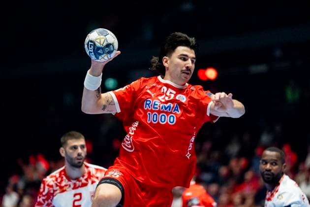 Handball, Champions League Kolstad Dinamo Bucuresti 31 28 Trondheim 20250917 Kolstads Simen Ulstad Lyse during the Champions League handball match between Kolstad and Dinamo Bucuresti in Trondheim Spektrum 31 28 Photo Ole Martin Wold NTB Trondheim Norway EDITORIAL USE ONLY RESTRICTED USE FOR BETTING COMPANIES  Copyright: xOlexMartinxWoldx xNTBx