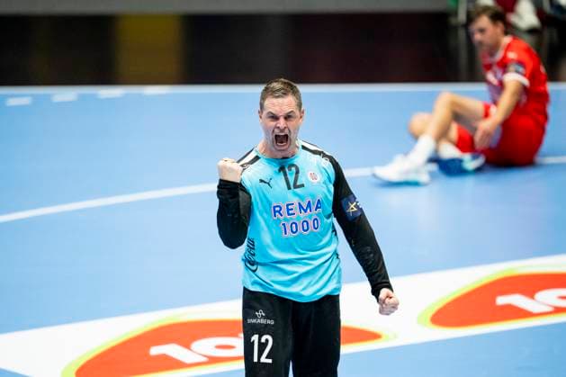 Handball, Champions League Kolstad Dinamo Bucuresti 31 28 Trondheim 20250917 Kolstads Andreas Palicka during the Champions League handball match between Kolstad and Dinamo Bucuresti in Trondheim Spektrum 31 28 Photo Ole Martin Wold NTB Trondheim Norway EDITORIAL USE ONLY RESTRICTED USE FOR BETTING COMPANIES  Copyright: xOlexMartinxWoldx xNTBx