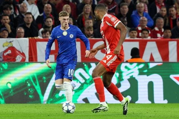 Cole Palmer of Chelsea Bayern Munich v Chelsea, UEFA Champions League, Group Stage, Football, Allianz Arena, Munich, Germany - 17 Sep 2025Munich Allianz Arena Germany EDITORIAL USE ONLY No use with unauthorised audio, video, data, fixture lists, club league logos or live services. Online in-match use limited to 120 images, no video emulation. No use in betting, games or single club league player publications.  Copyright: xChristianxKolbert Shutterstockx 15481350y