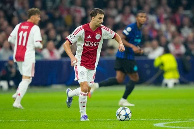 AMSTERDAM, 23-08-2025, Johan Cruijff ArenA ,season 2025 2026 , UEFA Champions League football , league phase, .Match between Ajax and Inter Milan , Picture shows Ajax player Youri Regeer Ajax - Inter  x31066299x Copyright: