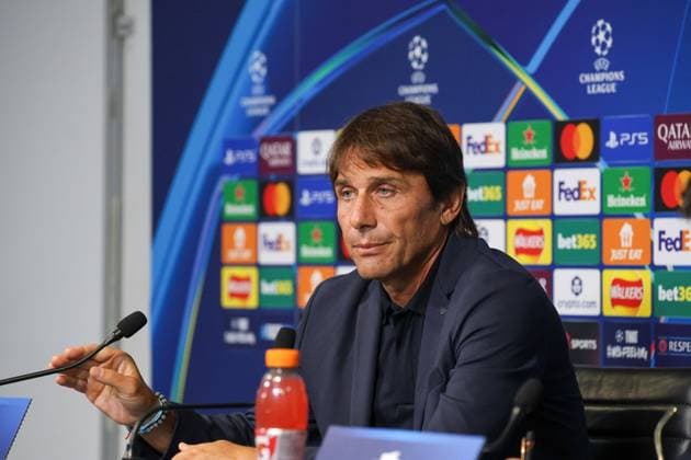 Manchester City vs. Napoli pre-match press conference, PK, Pressekonferenz Antonio Conte Head Coach of SSC Napoli during the pre-match press conference on September 17, 2025, in the Champions League between Manchester City and Napoli at the Etihad Stadium in Manchester. Munchester ETIHAD STADIUM Munchester Inghilterra Copyright: xFABIOxSASSOxFabioxSassox 2L8A1444