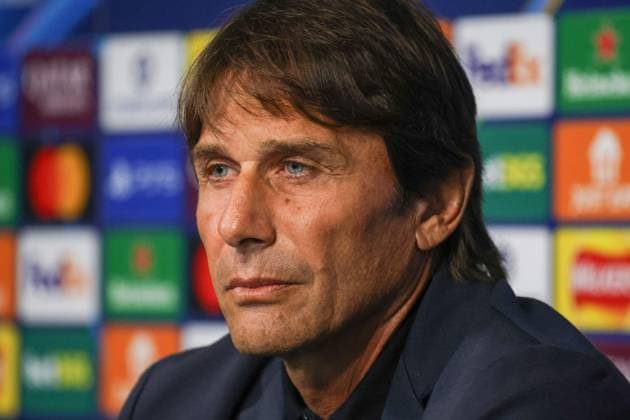 September 17, 2025, Munchester, Munchester, Inghilterra: Antonio Conte Head Coach of SSC Napoli during the pre-match press conference, PK, Pressekonferenz on September 17, 2025, in the Champions League between Manchester City and Napoli at the Etihad Stadium in Manchester. Munchester Inghilterra - ZUMAs236 20250917_aap_s236_028 Copyright: xFabioxSassox