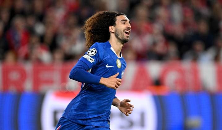 FOOTBALL CHAMPIONS LEAGUE SEASON 2025 2026 Preliminary Round 1 Matchday 17 09 2025 FC Bayern Munich FC Chelsea London Marc Cucurella Chelsea FC
