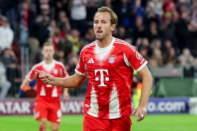 Harry Kane FC Bayern Muenchen celebrates scoring his teams second goal, UEFA Champions League 2025 26 League Phase MD1, FC Bayern München v Chelsea FC, Football Arena Munich, September 17, 2025 in Munich, Germany Photo by Marco Steinbrenner DeFodi Images Harry Kane FC Bayern Muenchen celebrates after scoring his teams second goal, UEFA Champions League 2025 26 League Phase MD1, FC Bayern München v Chelsea FC, Football Arena Munich, September 17, 2025 in Munich, Germany Photo by Marco Steinbrenner DeFodi Images