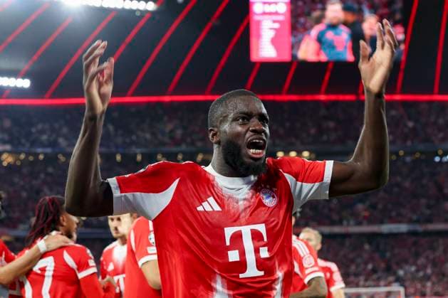 Dayot Upamecano FC Bayern Muenchen cheers, UEFA Champions League 2025 26 League Phase MD1, FC Bayern Munich v Chelsea FC, Football Arena Munich, September 17, 2025 in Munich, Germany Photo by Marco Steinbrenner DeFodi Images Dayot Upamecano FC Bayern Muenchen cheers, UEFA Champions League 2025 26 League Phase MD1, FC Bayern Munich v Chelsea FC, Football Arena Munich, September 17, 2025 in Munich, Germany Photo by Marco Steinbrenner DeFodi Images
