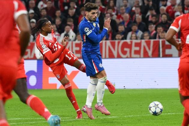 Foto IPP Luciano Adriani Monaco di Baviera 17 09 2025 Calcio Champions League 2025 2026 Bayern Monaco-Chelsea Nella foto: Michael Olise nell’ occasione da gol a fine tempo Italy Photo Press - World Copyright Monaco di Baviera italy Italia ITALY  Copyright: xR4924_italyphotopressx