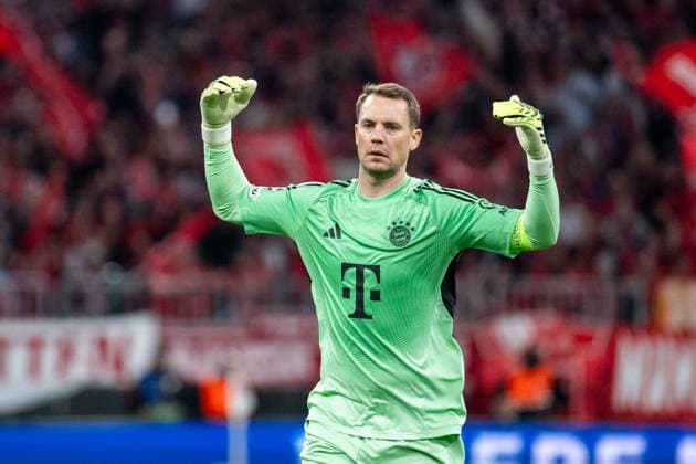 , Manuel Neuer FC Bayern Muenchen, 01 celebrates the goal for 1 0, GER, FC Bayern Muenchen vs Chelsea FC, Football, UEFA Champions League, League phase, Matchday 1, 2025 2026 season, 17 09 2025 GER, FC Bayern Muenchen vs Chelsea FC, Football, UEFA Champions League, League phase, Matchday 1, 2025 2026 season, 17 09 2025 Muenchen Copyright: xEibner-Pressefoto Memmlerx EP_MMR
