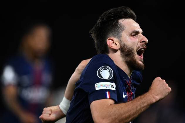Mg Parigi (Francia) 17 09 2025 - Champions League Paris Saint Germain-Atalanta foto Matteo Gribaudi Image nella foto: esultanza gol Khvicha Kvaratskhelia 