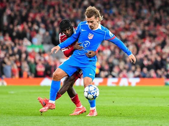 Liverpool v Atletico Madrid UEFA Champions League Antoine Griezmann of Atletico Madrid during the UEFA Champions League match at Anfield, Liverpool UK Newspapers OUT Copyright: xKarlxVallantinex FIL-22236-0023