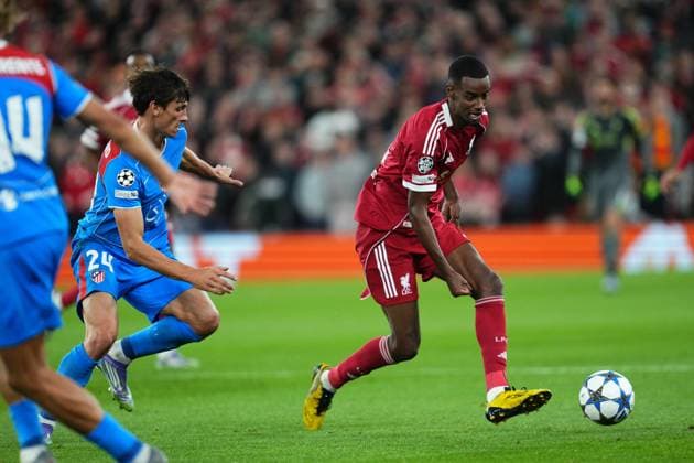 250917 Alexander Isak of Liverpool during the Champions League football match between Liverpool and Atletico Madrid on September 17, 2025 in Liverpool Photo Bagu Blanco BILDBYRAN kod XY XY0075 fotboll football soccer fotball uefa champions league champions league liverpool atletico madrid bbeng  Copyright: BAGUxBLANCO BB250917ZS042