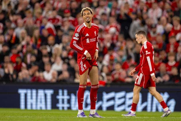 Football - UEFA Champions League - League Phase - Liverpool FC v Atletico Madrid LIVERPOOL, ENGLAND - Wednesday, September 17, 2025: Liverpool s Hugo Ekitike looks dejected after missing a chance during the UEFA Champions League match between Liverpool FC and Atletico Madrid FC at Anfield. (Photo by David Rawcliffe Propaganda) LIVERPOOL Anfield MERSEYSIDE ENGLAND  Copyright: xDavidxRawcliffex P2025-09-17-Liverpool_Atletico-74