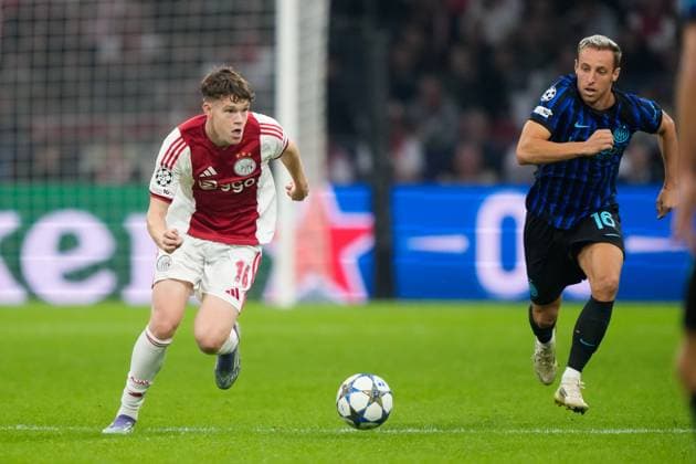 AMSTERDAM, 17-09-2025, Johan Cruijff ArenA ,season 2025 2026 , UEFA Champions League football , league phase, .Match between Ajax and Inter Milan , Picture shows Ajax player James McConnell Ajax - Inter  x31067459x Copyright: