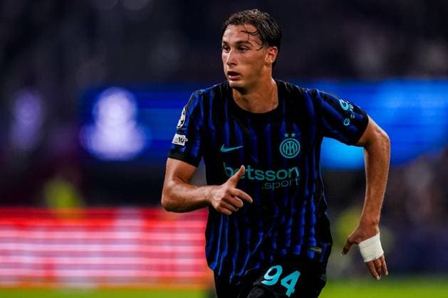 AMSTERDAM, NETHERLANDS - SEPTEMBER 17: Pio Esposito of FC Internazionale looks on during the UEFA Champions League 2025 26 League Phase MD1 match between AFC Ajax and FC Internazionale Milano at Johan Cruijff Arena on September 17, 2025 in Amsterdam, Netherlands. (Photo by Rene Nijhuis) SPO  Copyright: xRenexNijhuis