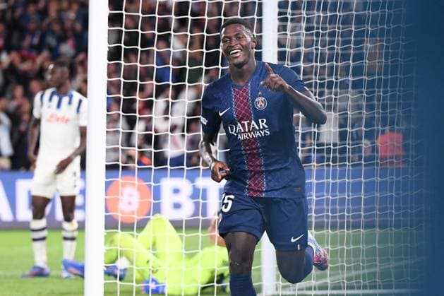 Paris Saint-Germain v Atalanta BC - UEFA Champions League 2025 2026 25 Nuno MENDES (psg) during the UEFA Champions League 2025 2026 match between Paris and Atalanta at Parc des Princes on September 17, 2025 in Paris, France. Paris France  Copyright: xFEPx 776382821
