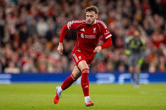 Football - UEFA Champions League - League Phase - Liverpool FC v Atletico Madrid LIVERPOOL, ENGLAND - Wednesday, September 17, 2025: Liverpool s Conor Bradley during the UEFA Champions League match between Liverpool FC and Atletico Madrid FC at Anfield. (Photo by David Rawcliffe Propaganda) LIVERPOOL Anfield MERSEYSIDE ENGLAND  Copyright: xDavidxRawcliffex P2025-09-17-Liverpool_Atletico-81