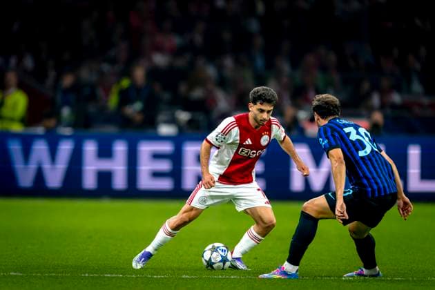 AFC Ajax Amsterdam forwarder Raul Moro during the match FOOTBALL CHAMPIONS LEAGUE AJAX vs MILAN at the Johan Cruijff ArenA for the Champions League phase Matchday 1 season 2025 2026 in AMSTERDAM, Netherlands on 117 september 2025, photo by Stefan Koop EYE4images DeFodi Images